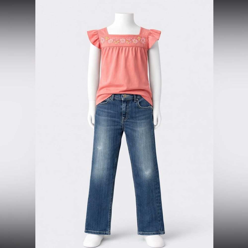 Dondup Blue Straight-Leg Jeans